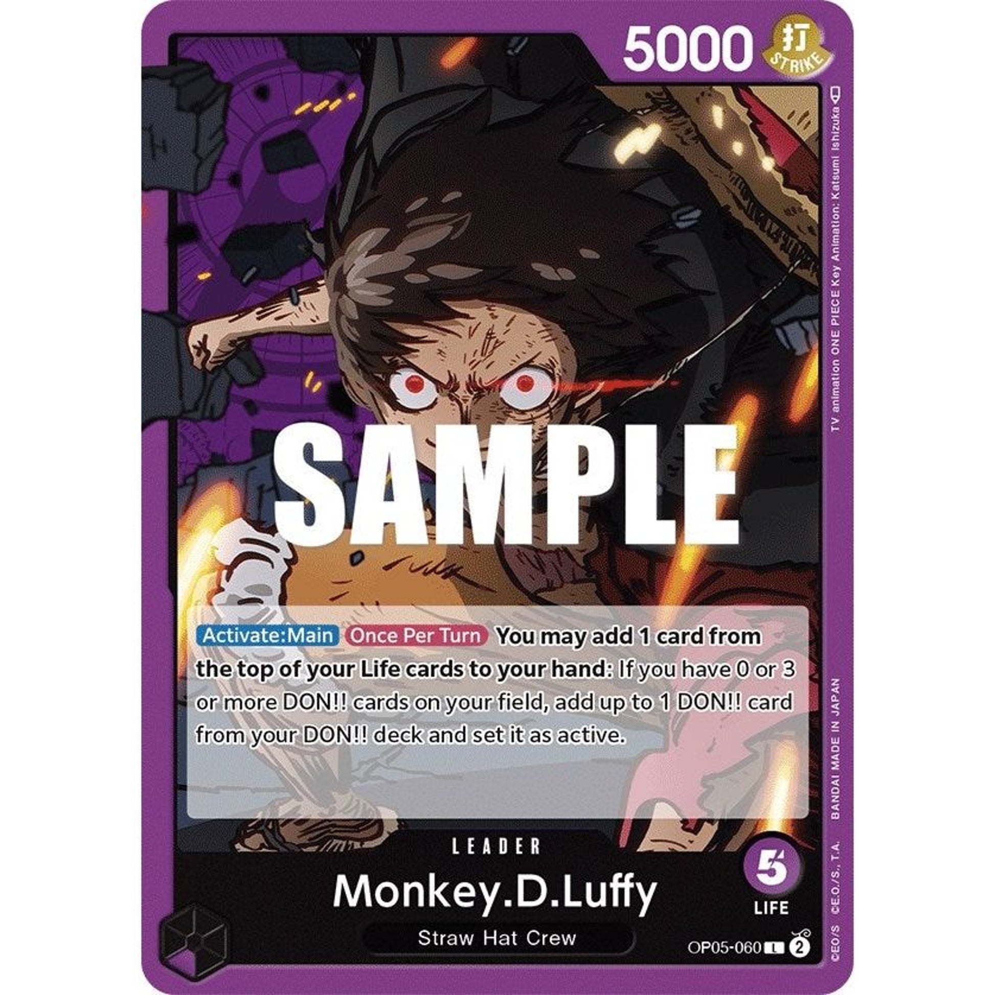 Image for Monkey.D.Luffy (060) (OP05-060) (OP05) - One Piece Card Game