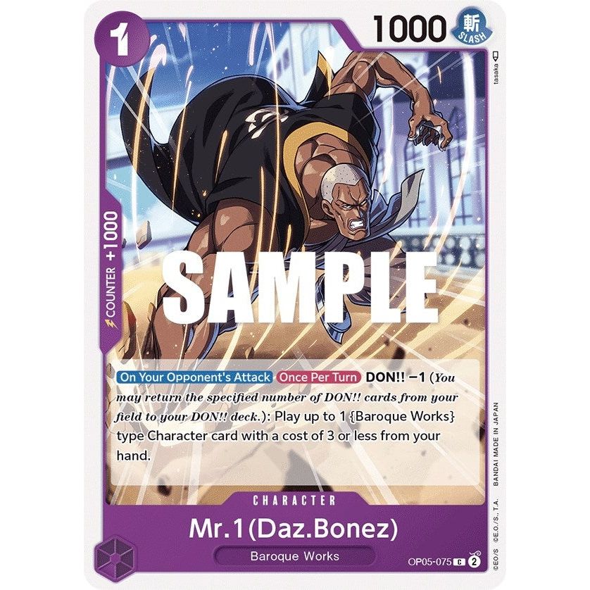 Image for Mr.1 (Daz.Bonez) (OP05-075) (OP05) - One Piece Card Game