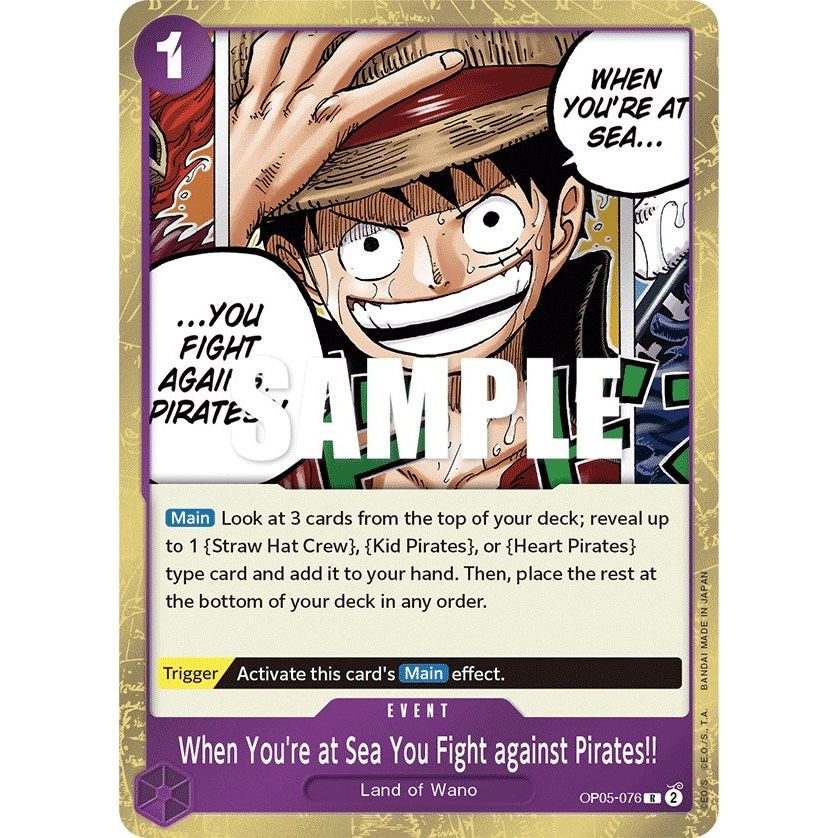 Image for When You're at Sea You Fight against Pirates!! (OP05-076) (OP05) - One Piece Card Game
