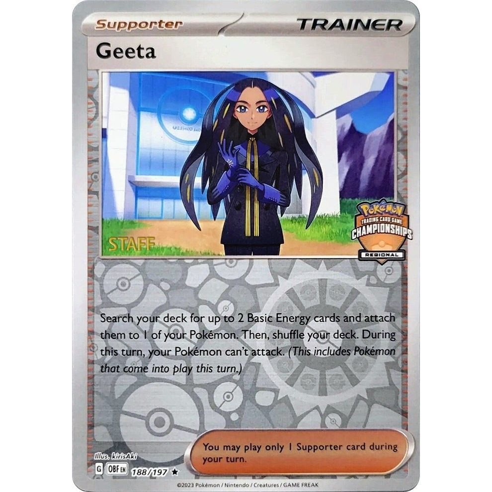 Image for Geeta - 188/197 (Regional Championships) [Staff] (188/197) (PR) - Pokemon