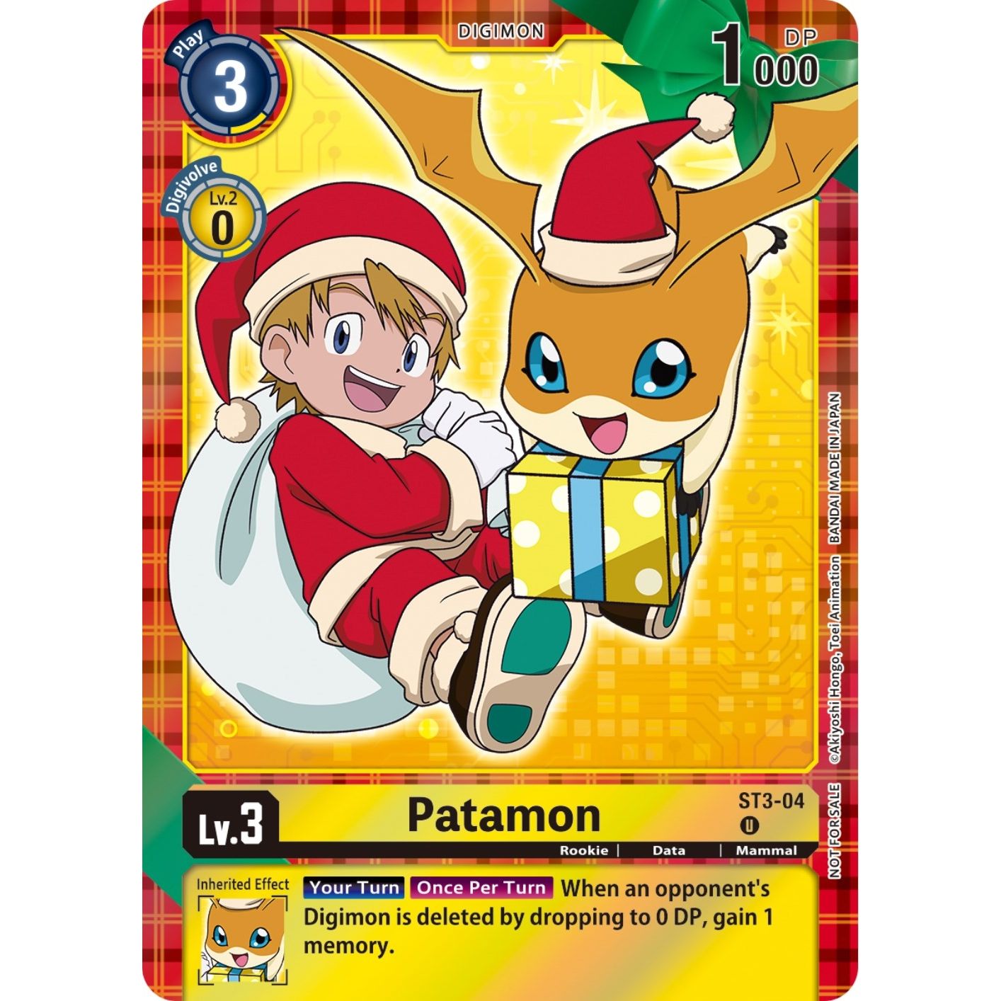 Image for Patamon (Winter Holiday 2023) (ST3-04 U) (ST-3) - Digimon Card Game