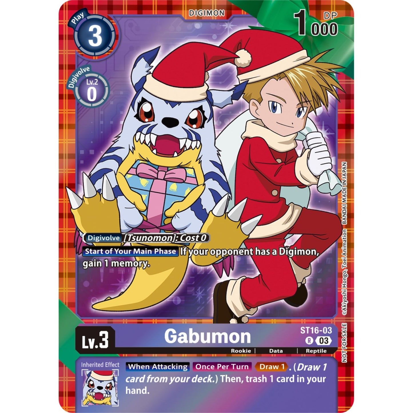 Image for Gabumon (Winter Holiday 2023) (ST16-03 R) (ST-16) - Digimon Card Game