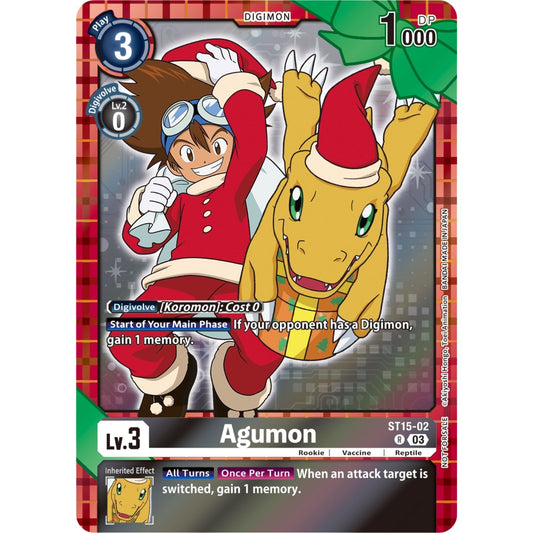 Image for Agumon (Winter Holiday 2023) (ST15-02 R) (ST-15) - Digimon Card Game
