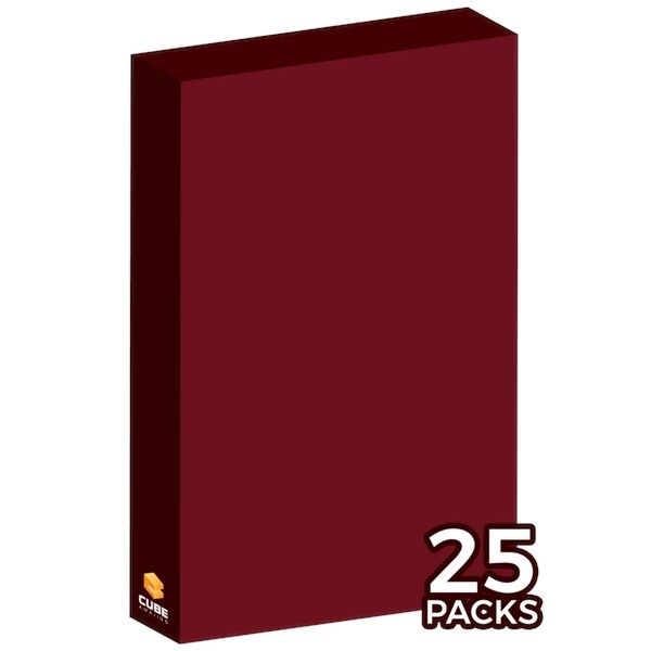 Image for Cubeamajigs Reusable Gaming Packs - Maroon (25-Pack) - Collectible Storage