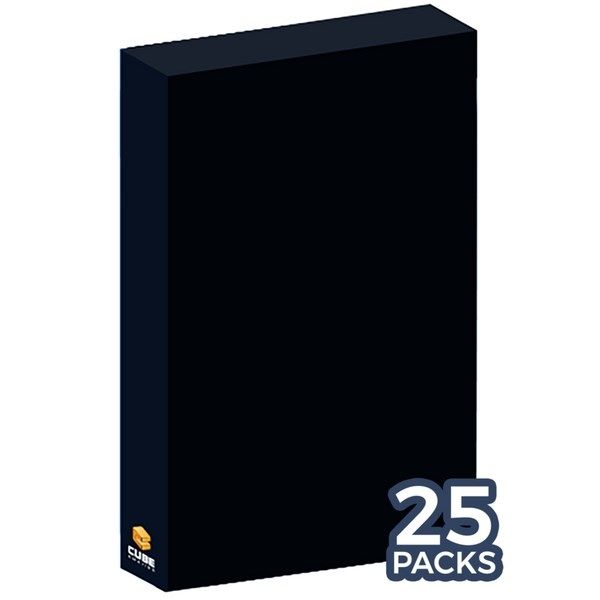 Image for Cubeamajigs Reusable Gaming Packs - Black (25-Pack) - Collectible Storage