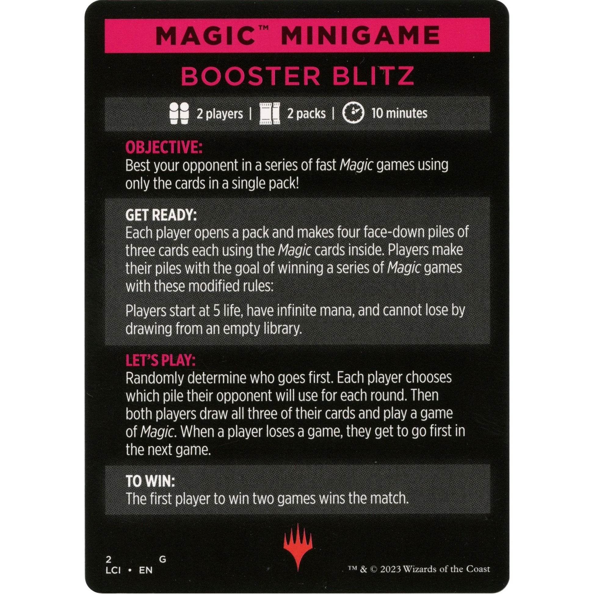 Image for Magic Minigame: Booster Blitz (2) (LCI) - Magic: The Gathering