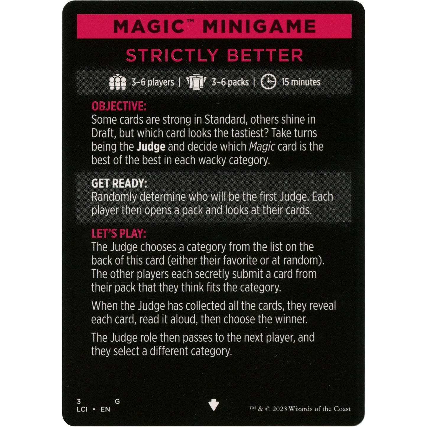 Image for Magic Minigame: Strictly Better (3) (LCI) - Magic: The Gathering