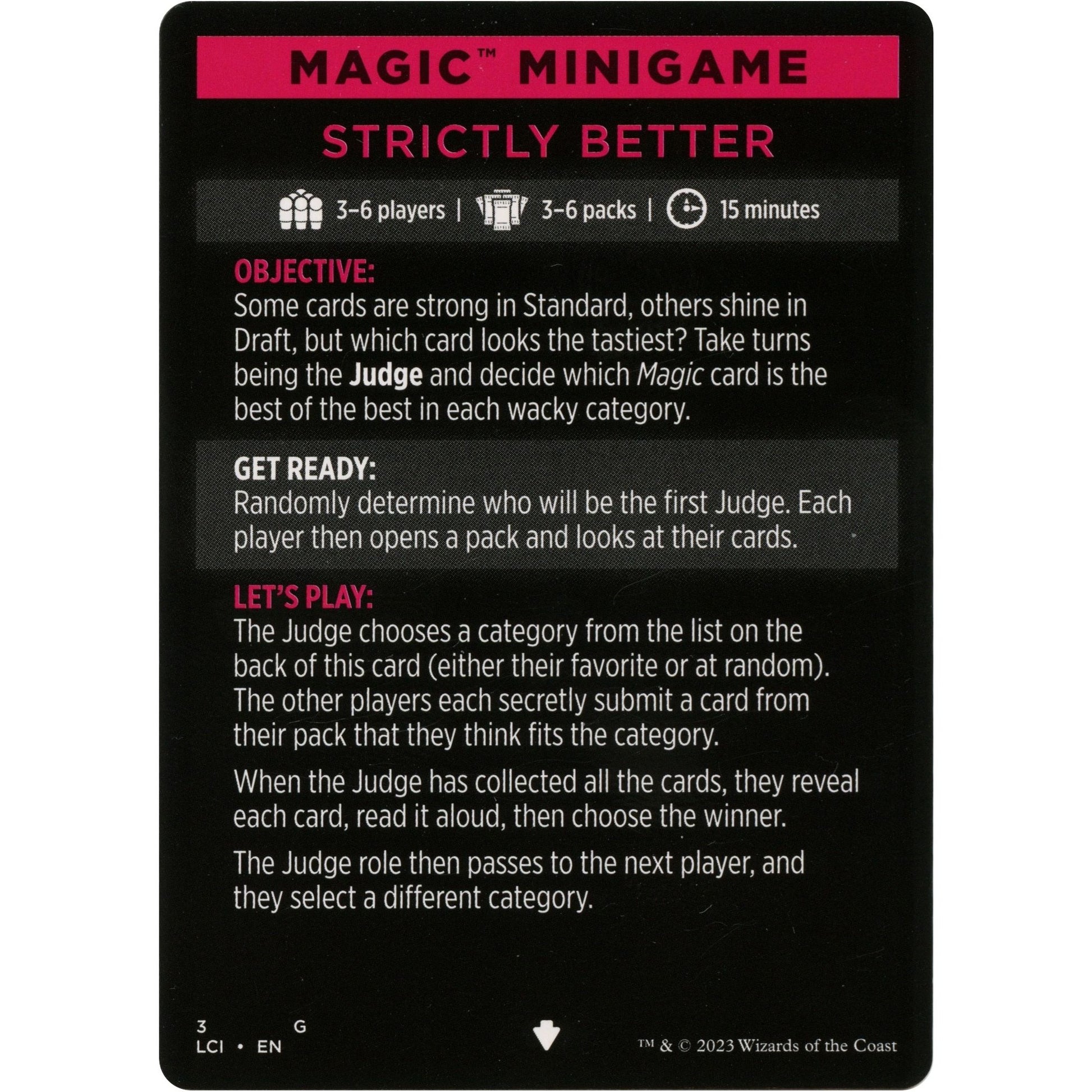 Image for Magic Minigame: Strictly Better (3) (LCI) - Magic: The Gathering
