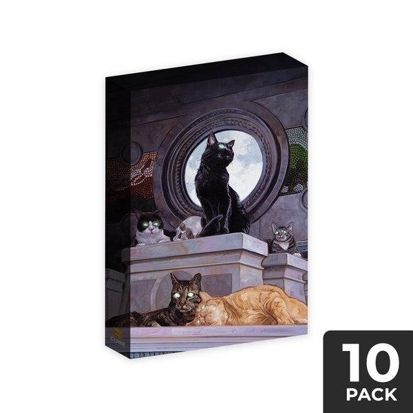 Image for Cubeamajigs Reusable Gaming Packs - Temple Cats by David Palumbo (10-Pack) - Collectible Storage