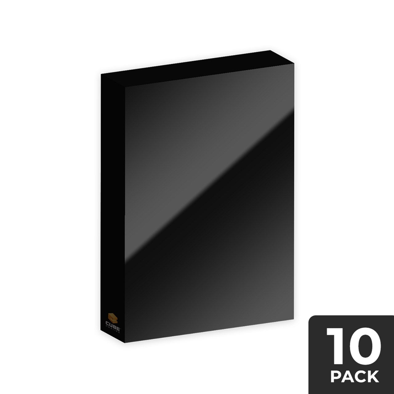 Image for Cubeamajigs Reusable Gaming Packs - Black (10-Pack) - Collectible Storage