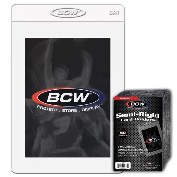 Image for Semi-Rigid Card Holder #1 (50ct.) - Collectible Storage