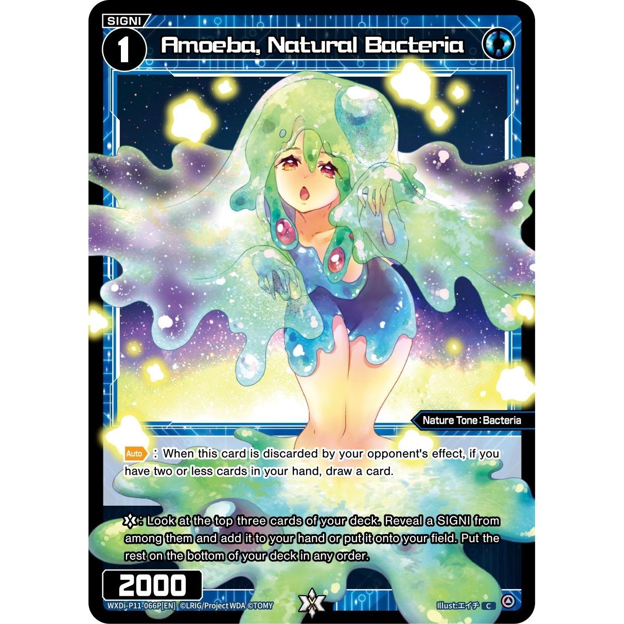 Image for Amoeba, Natural Bacteria (Parallel Foil) (WXDi-P11-066P[EN]) (WXDi-P11) - WIXOSS