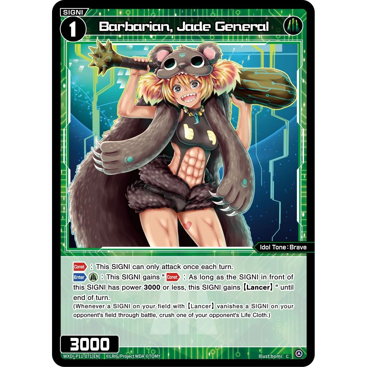 Image for Barbarian, Jade General (WXDi-P11-071[EN]) (WXDi-P11) - WIXOSS