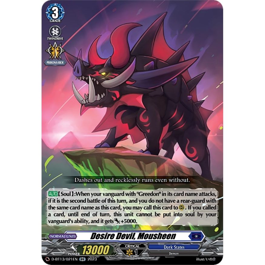 Image for Desire Devil, Mousheen (D-BT13/021EN) (D-BT13) - Cardfight Vanguard