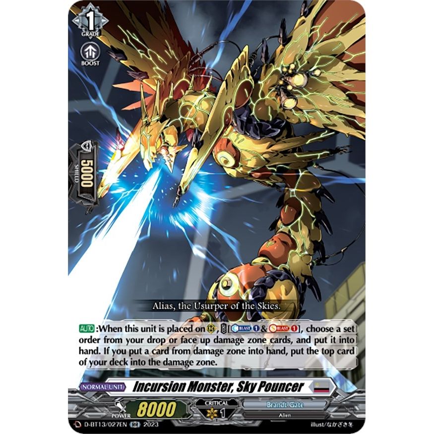 Image for Incursion Monster, Sky Pouncer (D-BT13/027EN) (D-BT13) - Cardfight Vanguard
