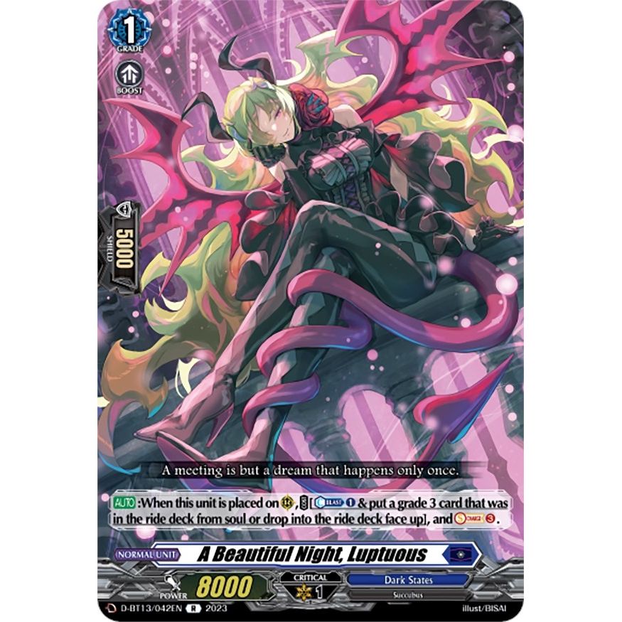 Image for A Beautiful Night, Luptuous (D-BT13/042EN) (D-BT13) - Cardfight Vanguard