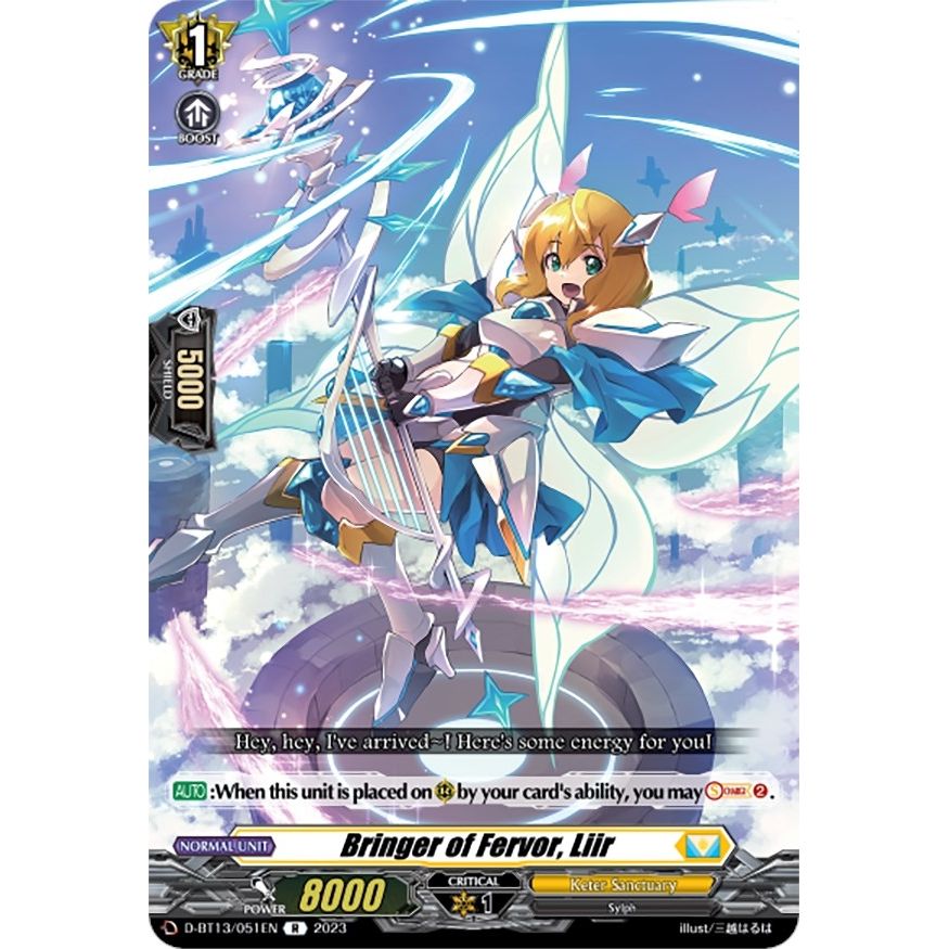 Image for Bringer of Fervor, Liir (D-BT13/051EN) (D-BT13) - Cardfight Vanguard