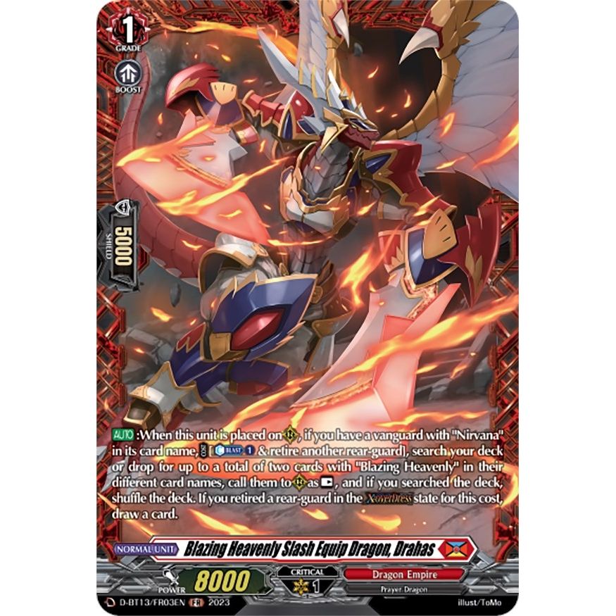 Image for Blazing Heavenly Slash Equip Dragon, Drahas (FR) (D-BT13/FR03EN) (D-BT13) - Cardfight Vanguard