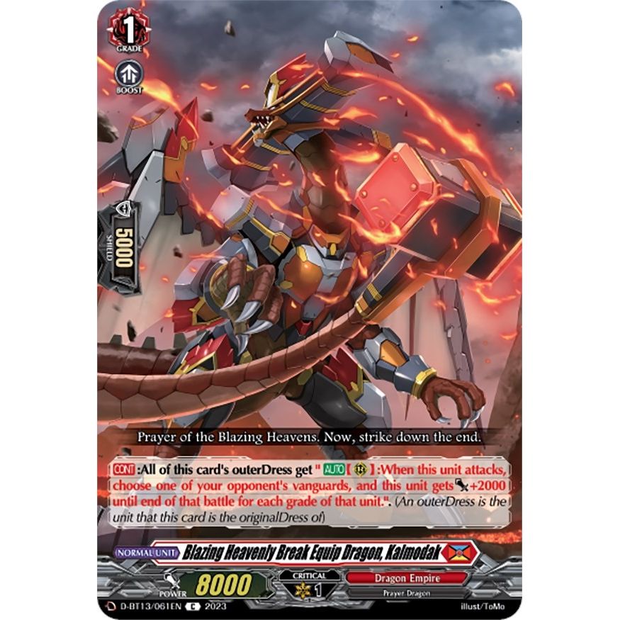 Image for Blazing Heavenly Break Equip Dragon, Kalmodak (D-BT13/061EN) (D-BT13) - Cardfight Vanguard