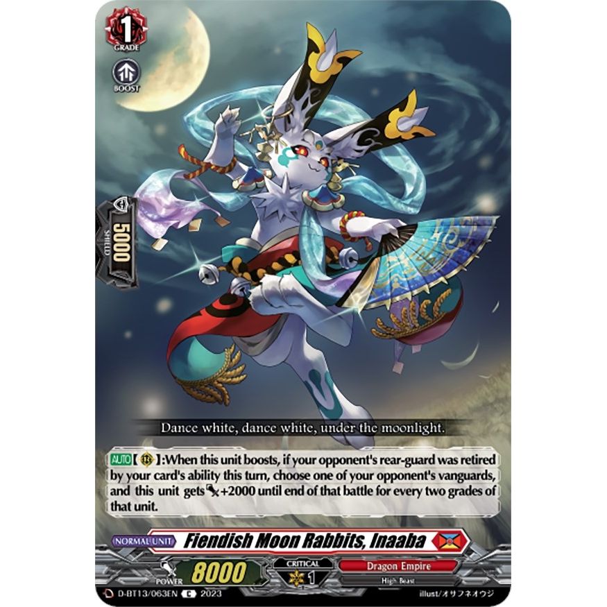 Image for Fiendish Moon Rabbits, Inaaba (D-BT13/063EN) (D-BT13) - Cardfight Vanguard