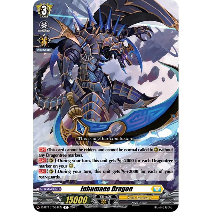 Image for Inhumane Dragon (D-BT13/081EN) (D-BT13) - Cardfight Vanguard