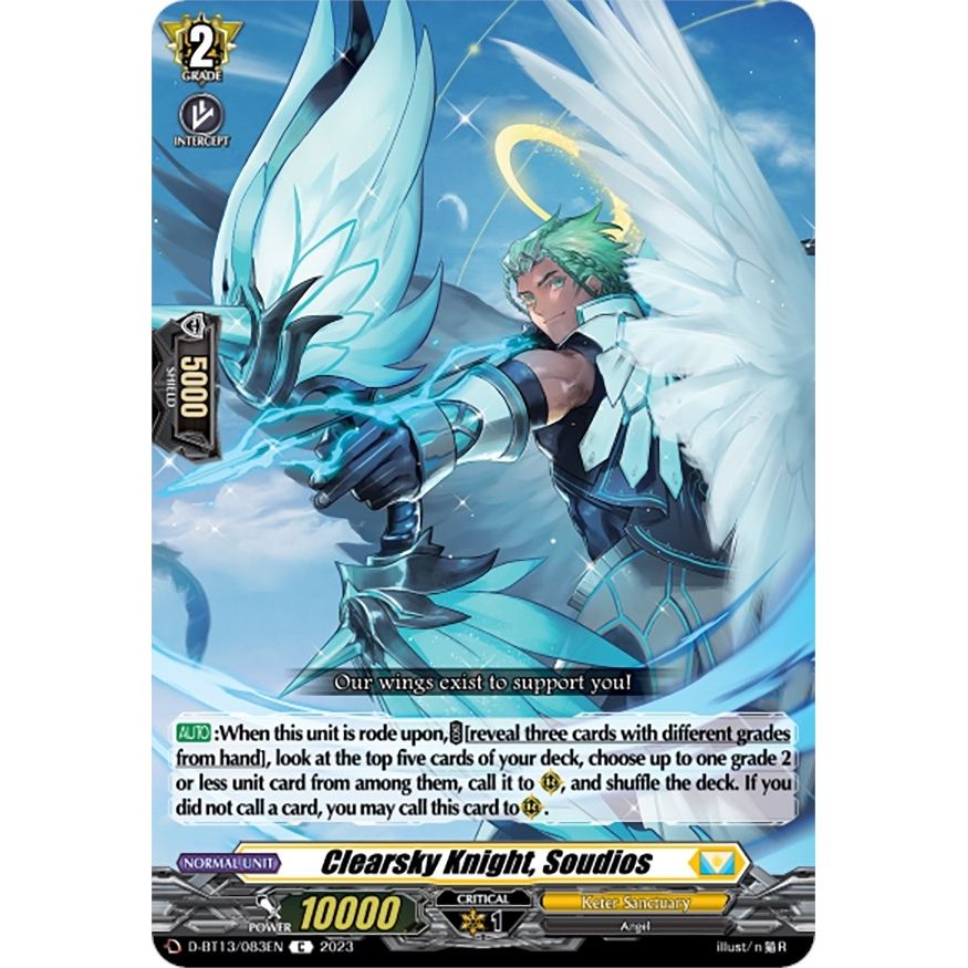Image for Clearsky Knight, Soudios (D-BT13/083EN) (D-BT13) - Cardfight Vanguard