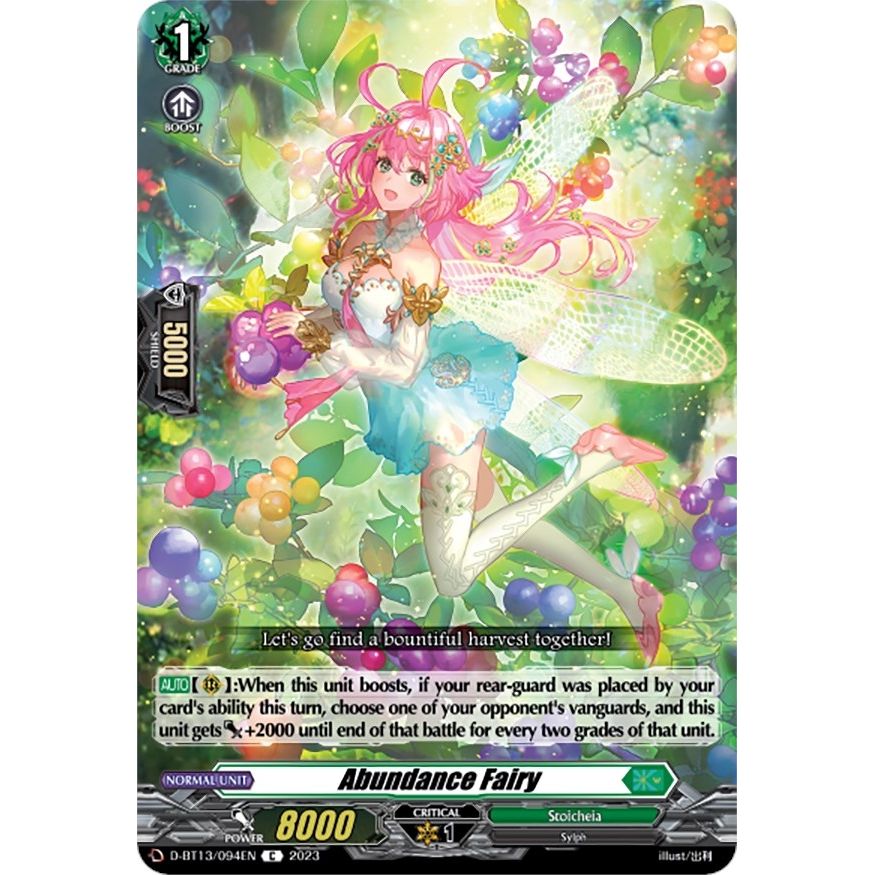 Image for Abundance Fairy (D-BT13/094EN) (D-BT13) - Cardfight Vanguard