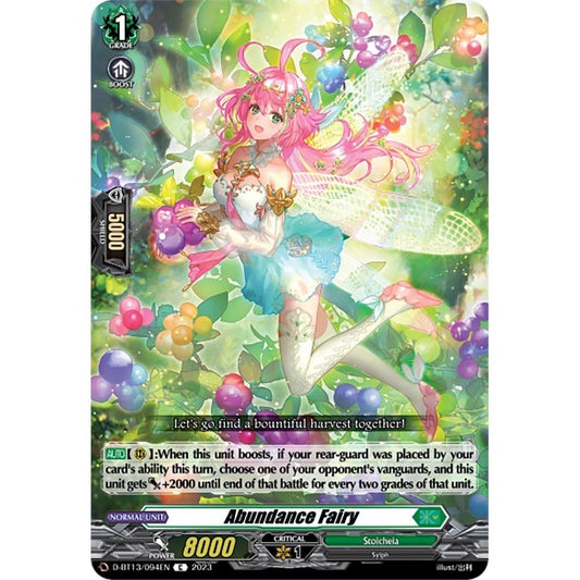 Image for Abundance Fairy (D-BT13/094EN) (D-BT13) - Cardfight Vanguard