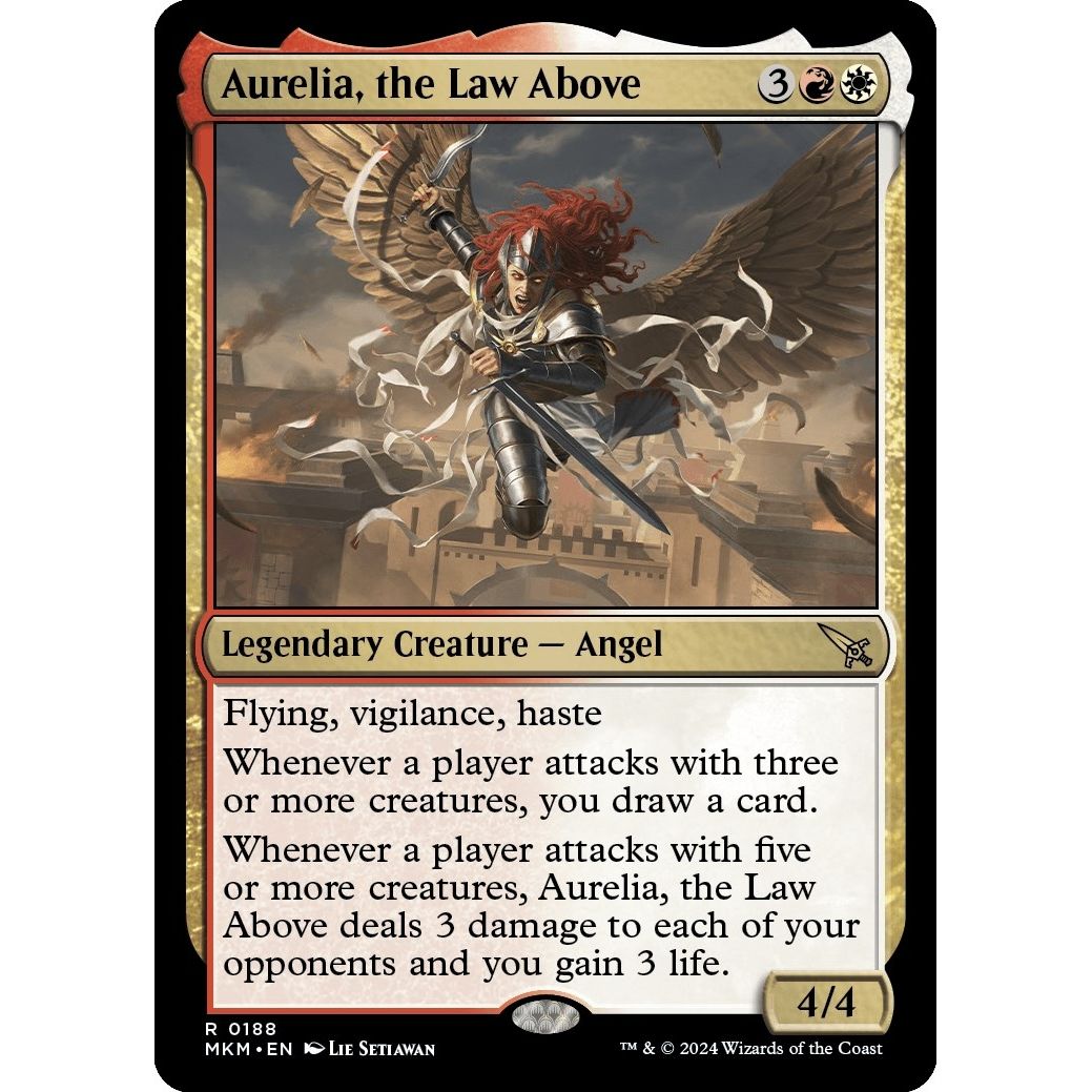 Image for Aurelia, the Law Above (188) (MKM) - Magic: The Gathering