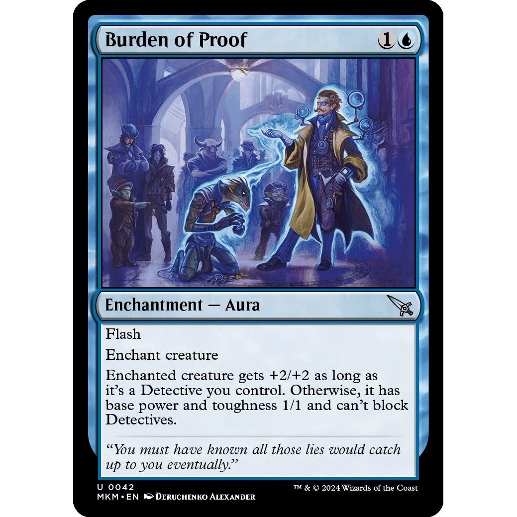 Image for Burden of Proof (42) (MKM) - Magic: The Gathering