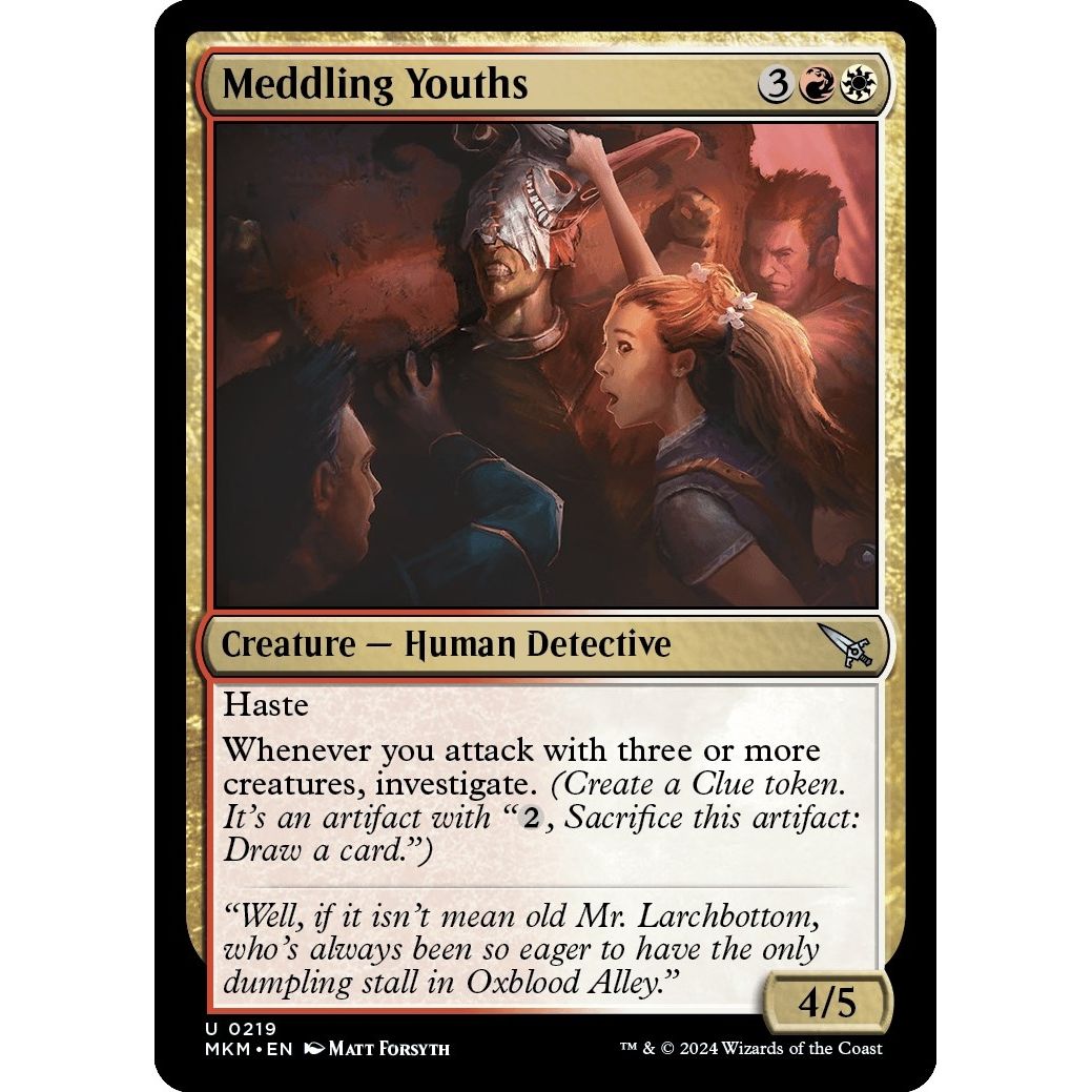 Image for Meddling Youths (219) (MKM) - Magic: The Gathering