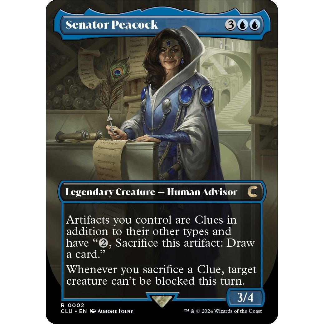 Image for Senator Peacock (Borderless) (2) (CLU) - Magic: The Gathering