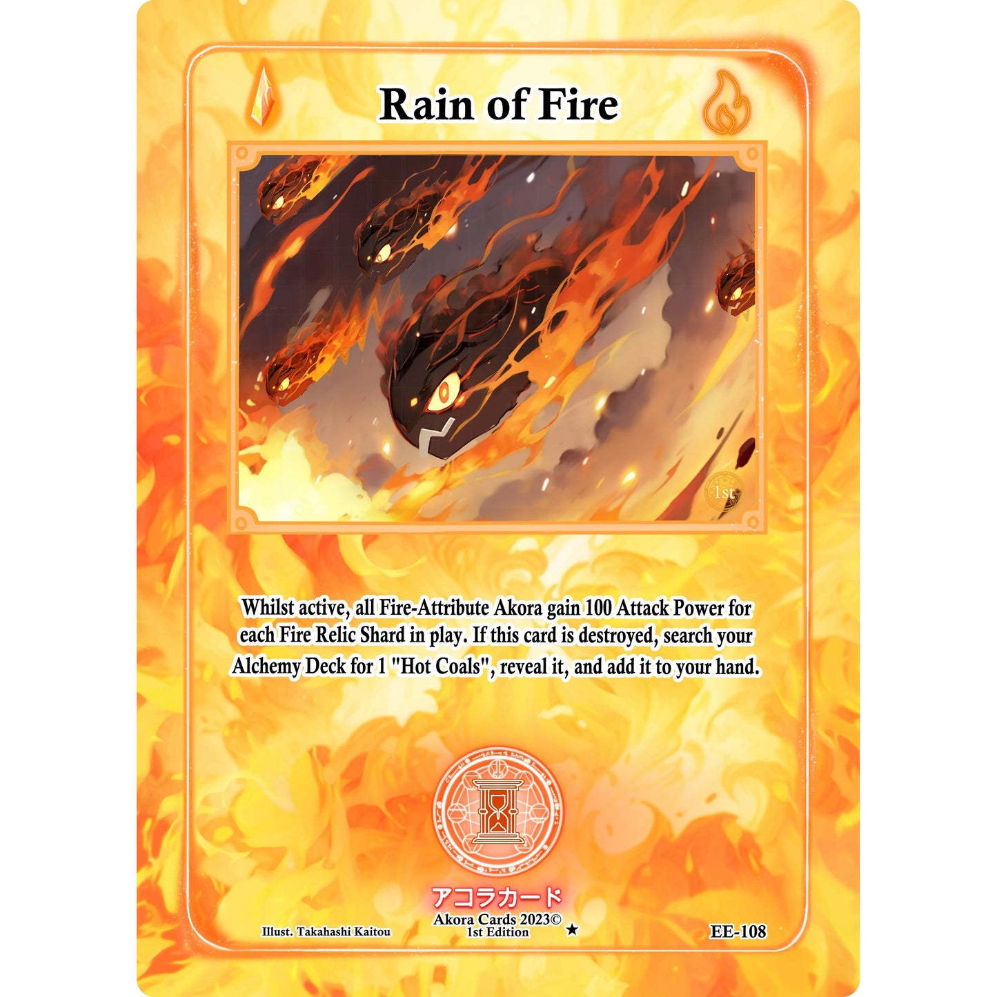 Image for Rain of Fire (EE-108) (EE1E) - Akora TCG