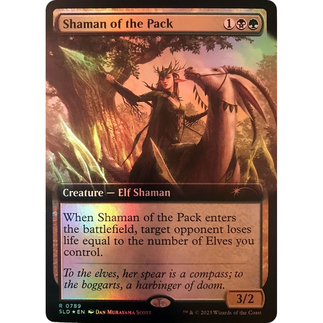 Image for Shaman of the Pack (Extended Art) (789) (SLD) - Magic: The Gathering