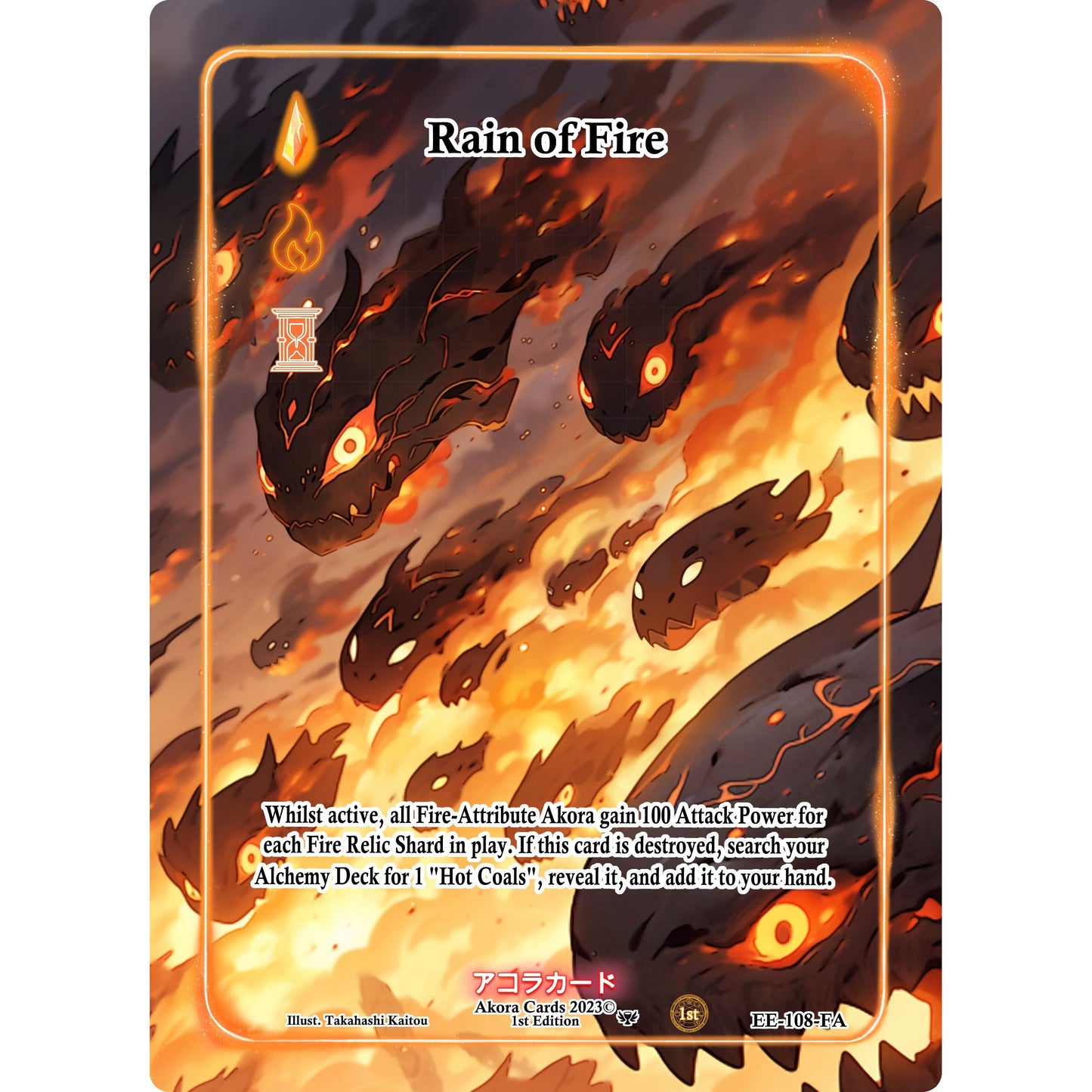 Image for Rain of Fire (Full Art) (EE-108-FA) (EE1E) - Akora TCG