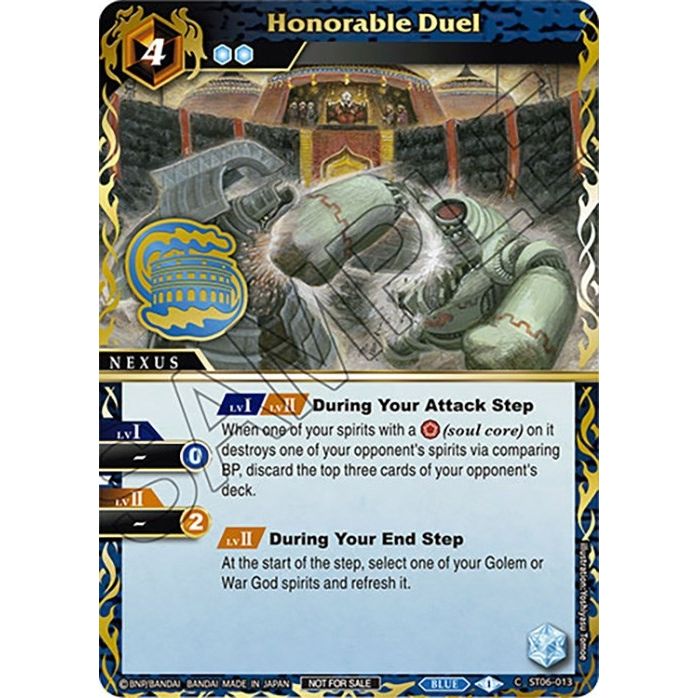 Image for Honorable Duel (Finalist Card Set Vol. 3) (ST06-013) (LEP) - Battle Spirits Saga