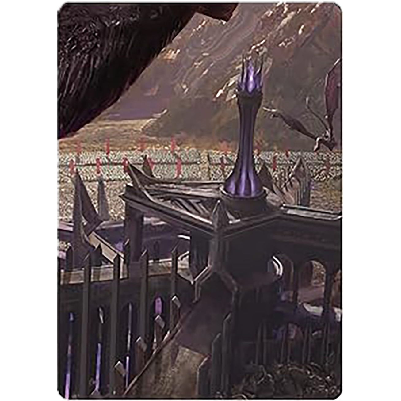 Image for Minas Morgul, Dark Fortress Art Card (24) (ASLTR) - Magic: The Gathering