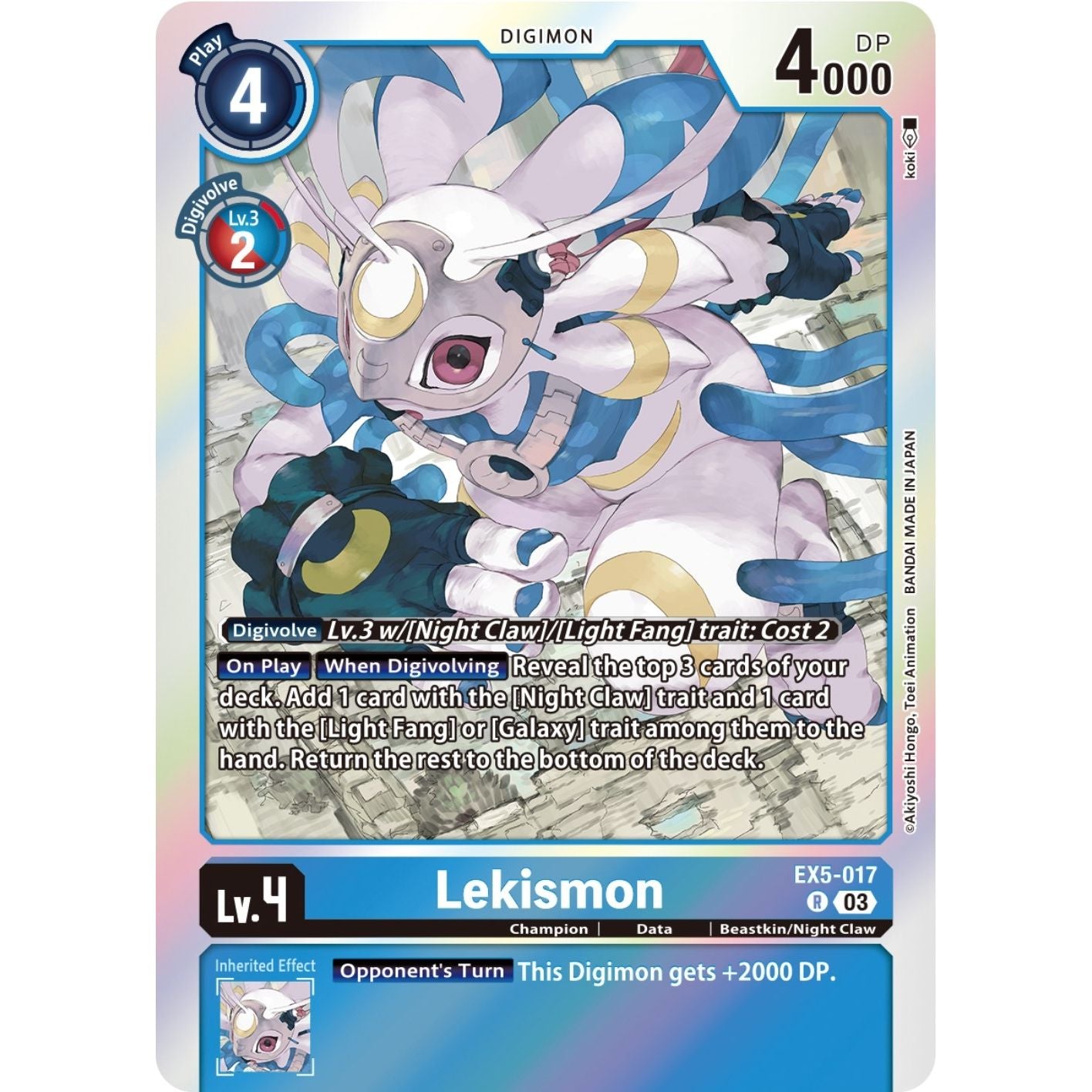 Image for Lekismon (EX5-017 R) (EX05) - Digimon Card Game