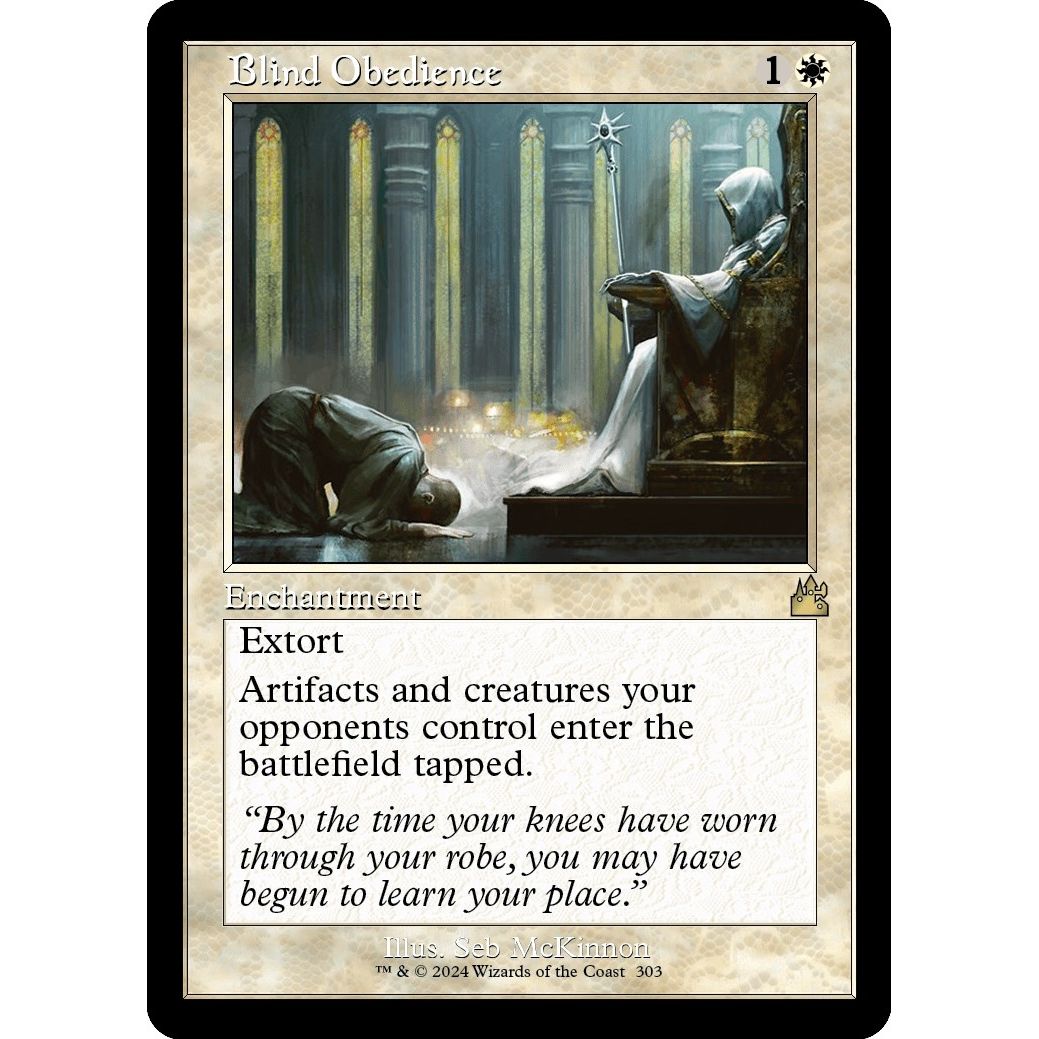 Image for Blind Obedience (Retro Frame) (303) (RVR) - Magic: The Gathering