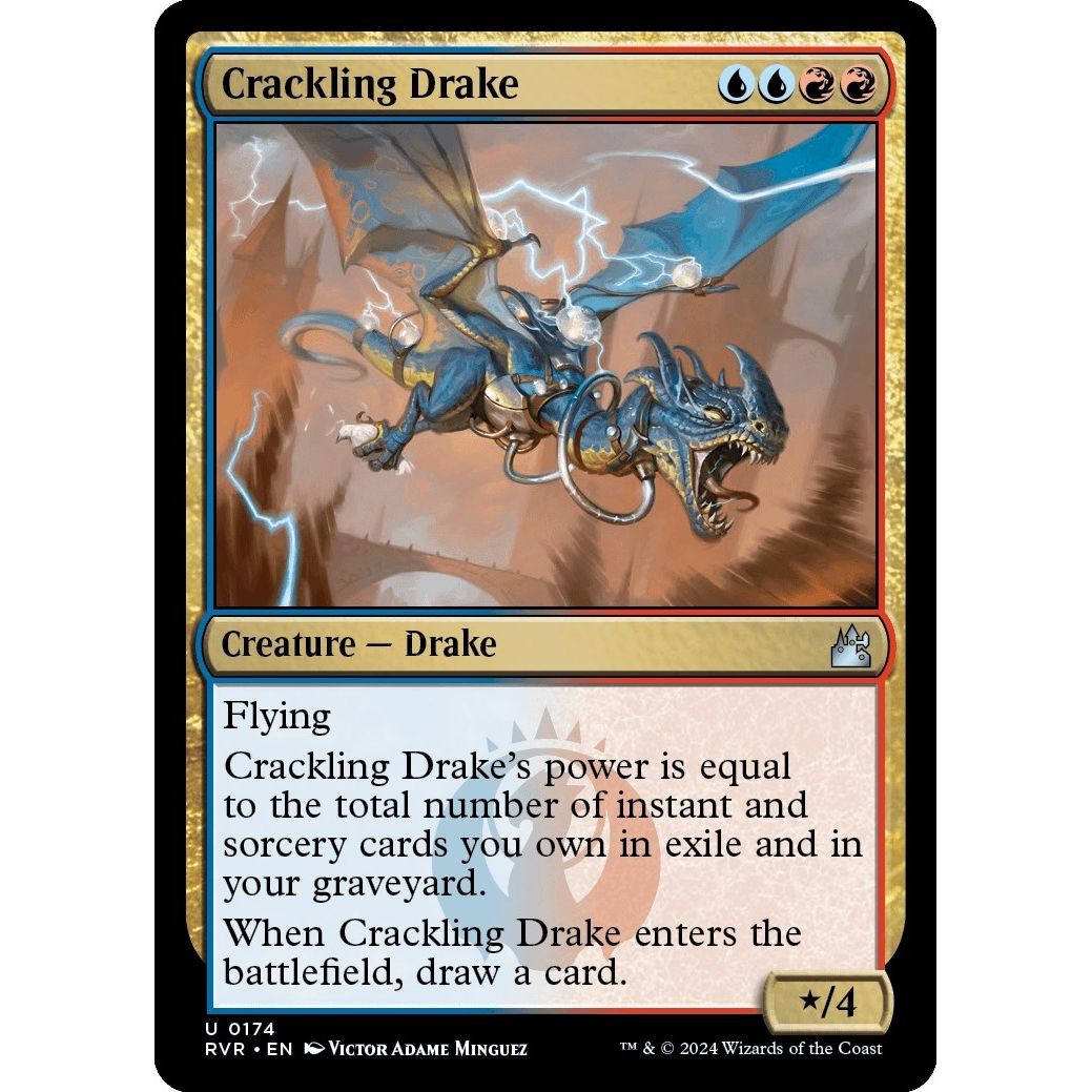 Image for Crackling Drake (174) (RVR) - Magic: The Gathering