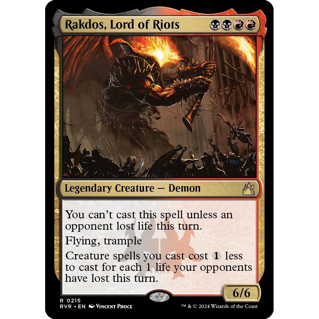 Image for Rakdos, Lord of Riots (215) (RVR) - Magic: The Gathering