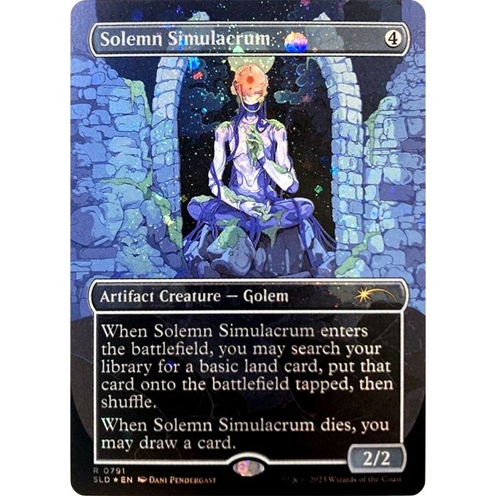 Image for Solemn Simulacrum (0791) (Galaxy Foil) (791) (SLD) - Magic: The Gathering