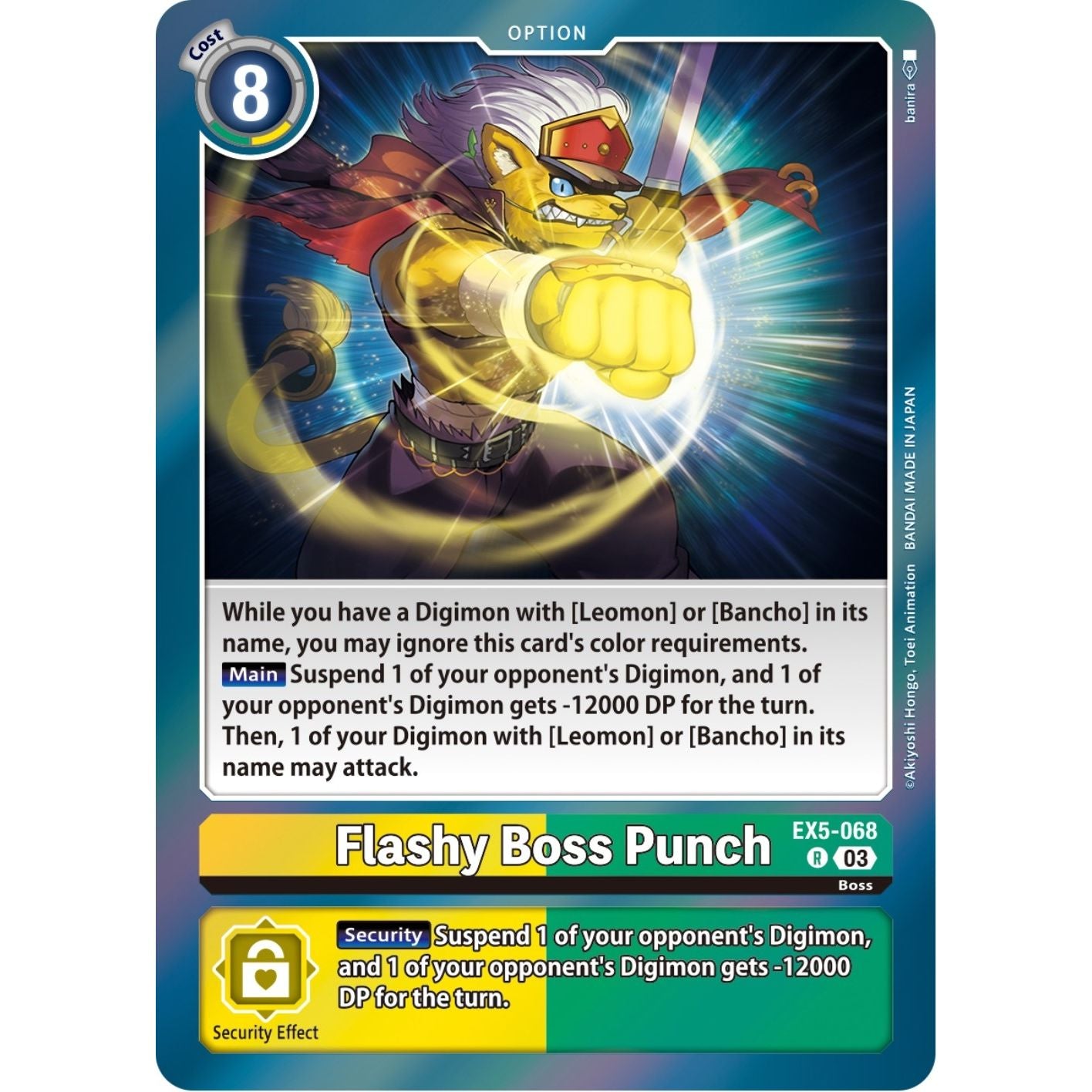 Image for Flashy Boss Punch (EX5-068 R) (EX05) - Digimon Card Game