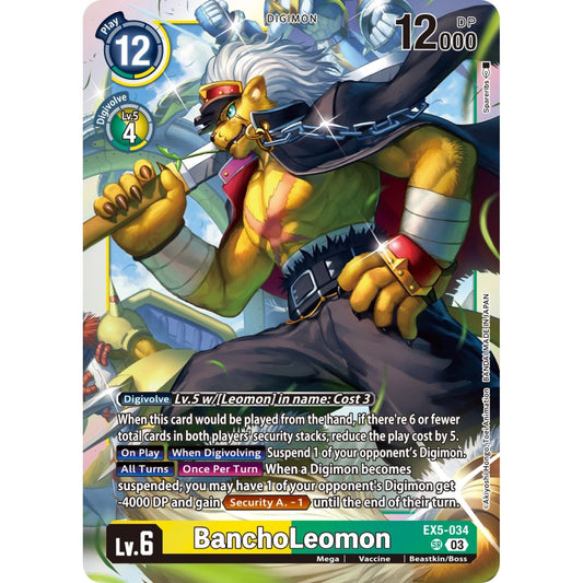 Image for BanchoLeomon (EX5-034 SR) (EX05) - Digimon Card Game