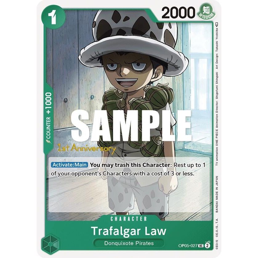 Image for Trafalgar Law (027) (OP05-027) (OP05 ANN) - One Piece Card Game