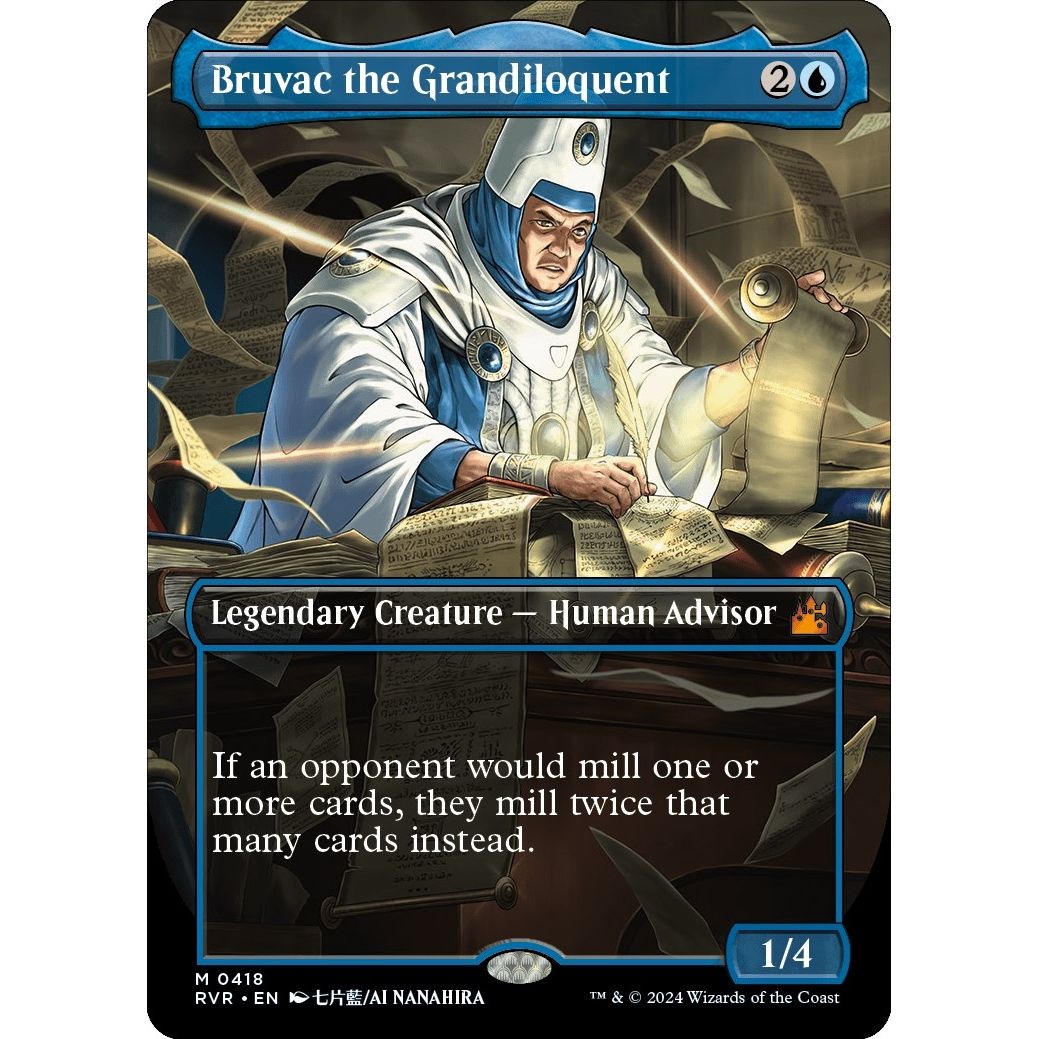 Image for Bruvac the Grandiloquent (Anime Borderless) (418) (RVR) - Magic: The Gathering