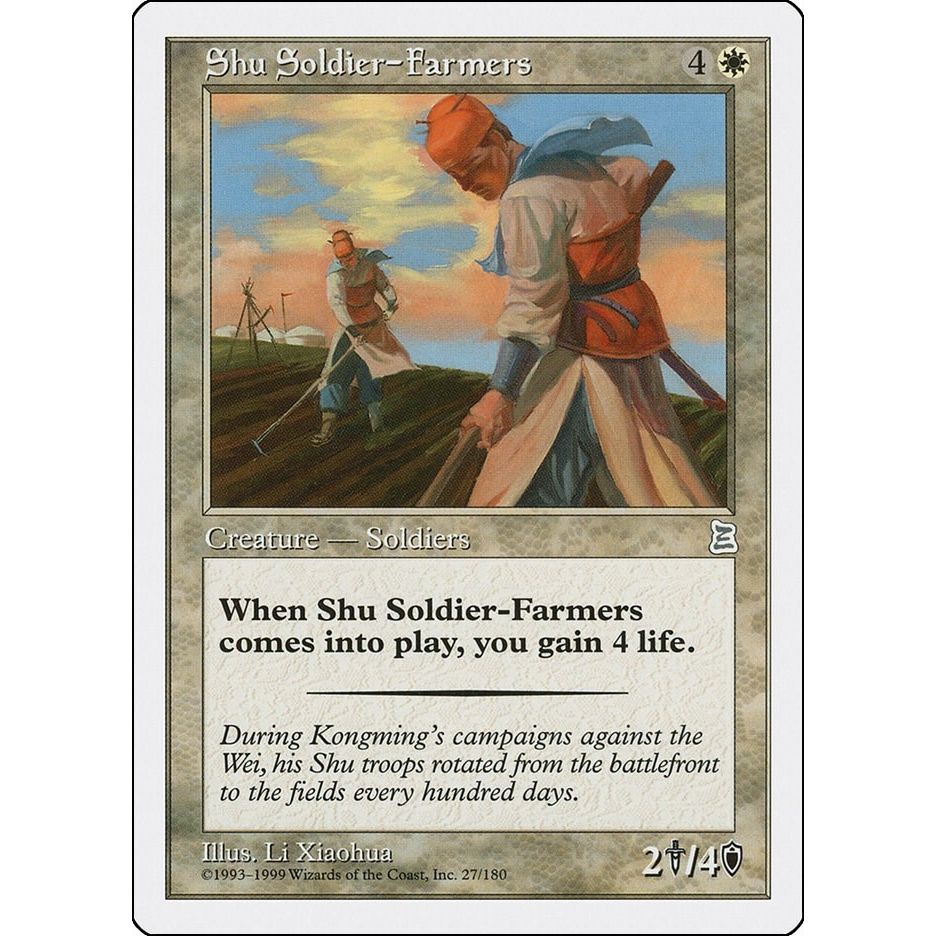 Image for Shu Soldier-Farmers (27) (PTK) - Magic: The Gathering