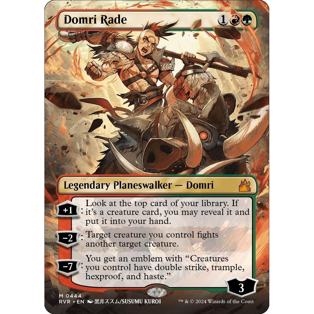 Image for Domri Rade (Anime Borderless) (444) (RVR) - Magic: The Gathering