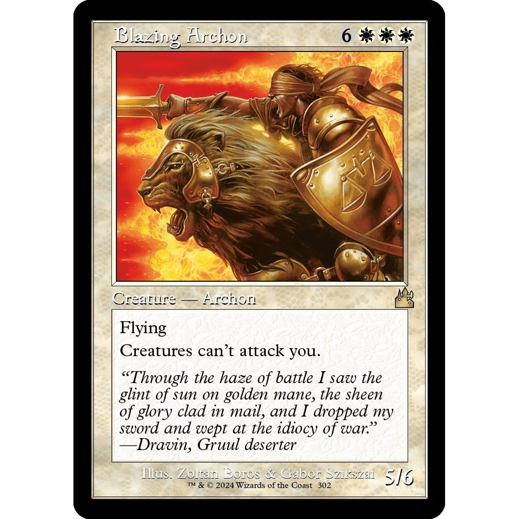 Image for Blazing Archon (Retro Frame) (302) (RVR) - Magic: The Gathering