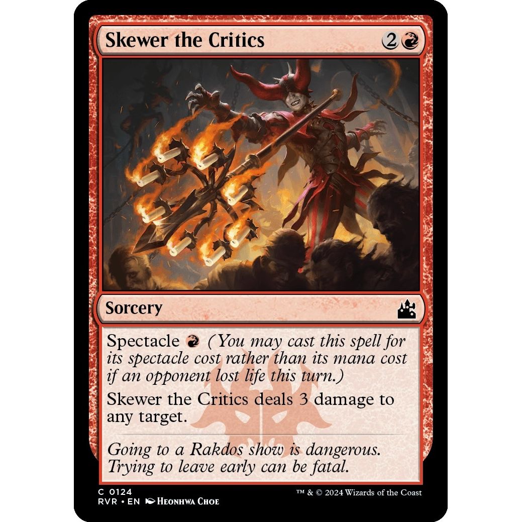 Image for Skewer the Critics (124) (RVR) - Magic: The Gathering